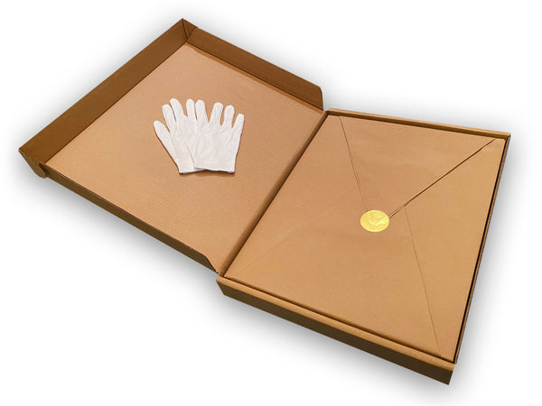 "NAT KING COLE: STARDUST" Limited Edition Hardcover Book in Clamshell Case | Package Interior & Gloves