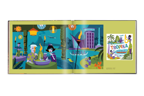 "SHAG EXOTICA" Hardcover Book | Tiki Exoticism & Fine Art | Shag (Josh Agle) | The Shag Store (Interior 6)