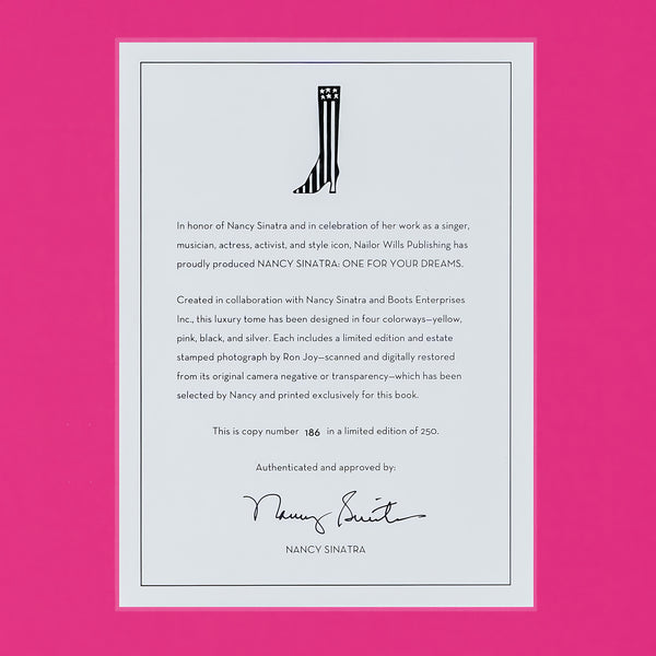 "NANCY SINATRA: ONE FOR YOUR DREAMS" Collector's Edition | Pink Clamshell Case | COA