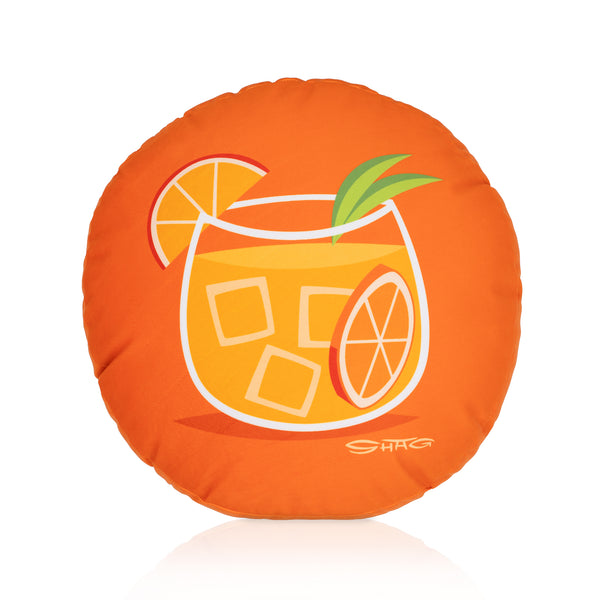 "Orange Slice" Shag Throw Pillow | Drink Side | Shag (Josh Agle) | The Shag Store