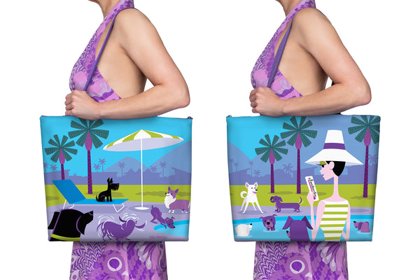 "Dog Days" Tote Bag | Shag (Josh Agle) | The Shag Store