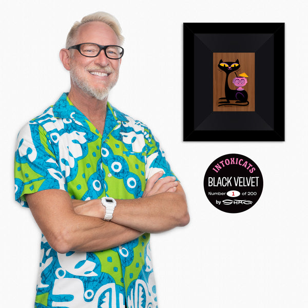 "Black Velvet" Fine Art Print on Wood | "The Intoxicats" Series