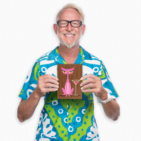 "Cosmo" Fine Art Print on Wood | "The Intoxicats" Series