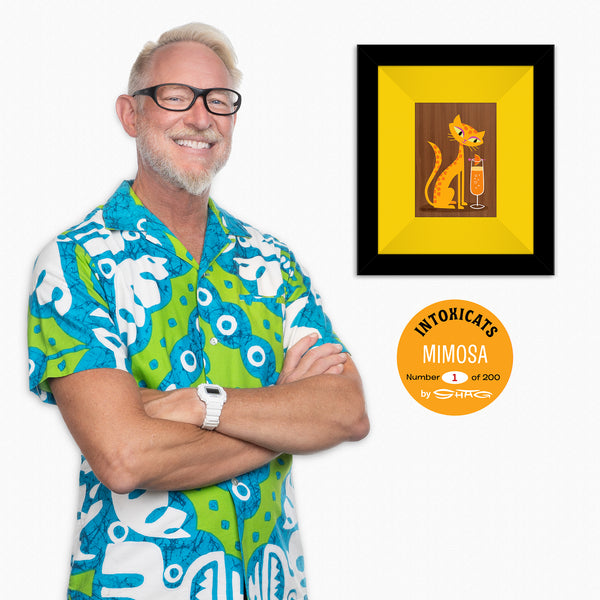 "Mimosa" Fine Art Print on Wood | "The Intoxicats" Series