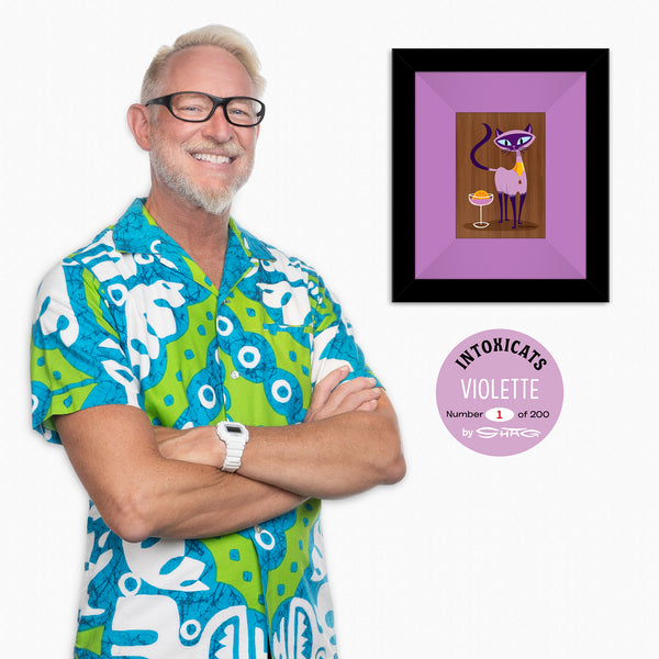 "Violette" Fine Art Print on Wood | "The Intoxicats" Series