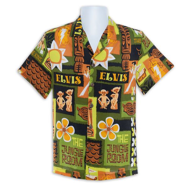 "The Jungle Room" Aloha Shirt | Elvis Presley's Graceland | Shag (Josh Agle) | Front  2 | The Shag Store