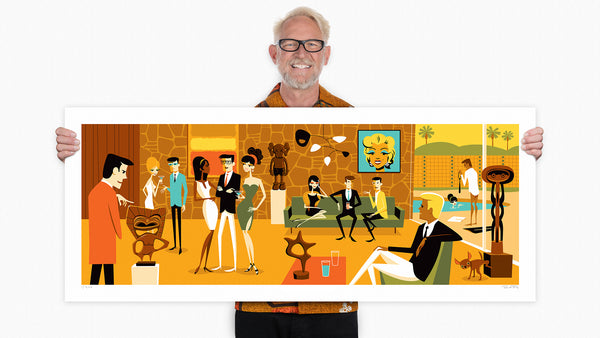 "Recent Acquisitions" Fine Art Print with Shag (Josh Agle) | The Shag Store