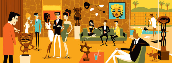 "Recent Acquisitions" Fine Art Print | Shag (Josh Agle) | The Shag Store