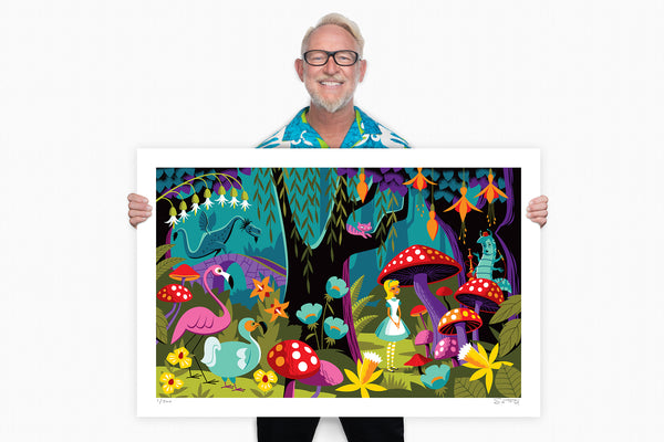 "Impassible Things" Fine Art Print | Alice's Adventures in Wonderland with Shag (Josh Agle) | The Shag Store