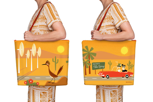 "Welcome to Palm Springs" Tote Bag | Shag (Josh Agle) | The Shag Store