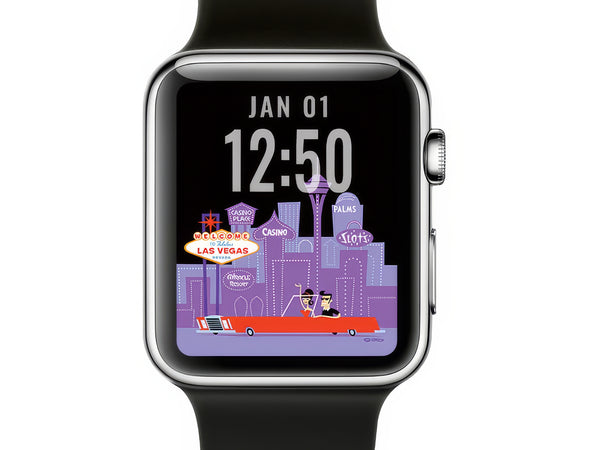 "Las Vegas" Shag iWatch Wallpaper | Shag (Josh Agle) | The Shag Store