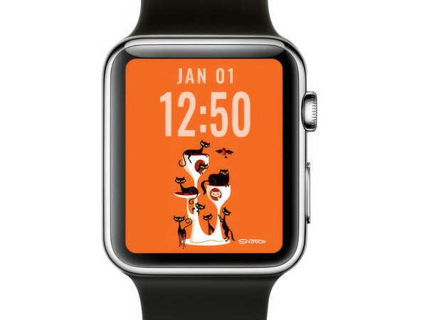 "Nine Lives" Shag iWatch Wallpaper | Shag (Josh Agle) | The Shag Store