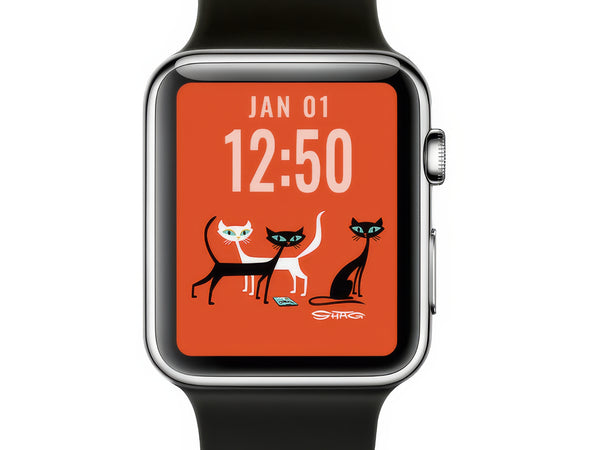 "An Uncomfortable Silence" Shag iWatch Wallpaper | Shag (Josh Agle) | The Shag Store