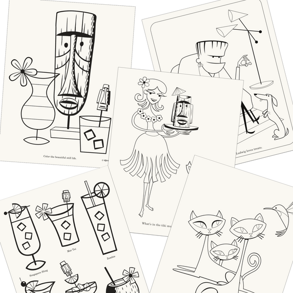 Shag Coloring Pages | Shag (Josh Agle) | The Shag Store