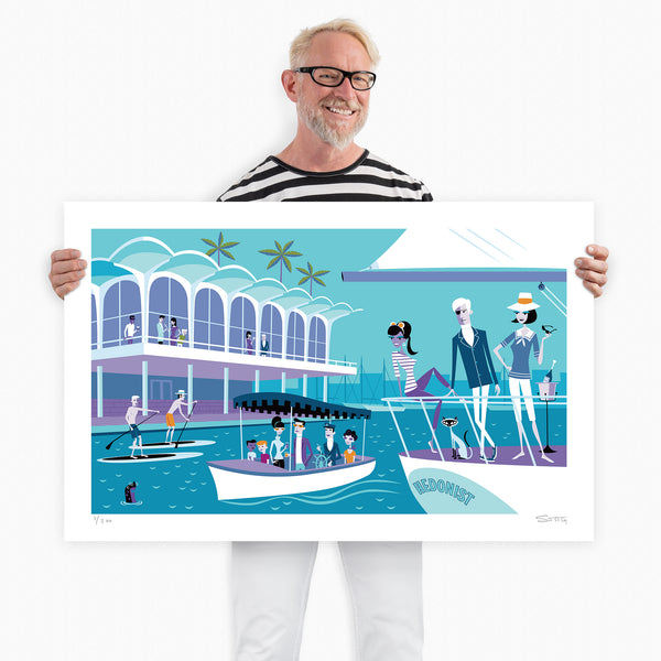 "The Seafarers" Fine Art Print with (Shag Josh Agle) | The Shag Store