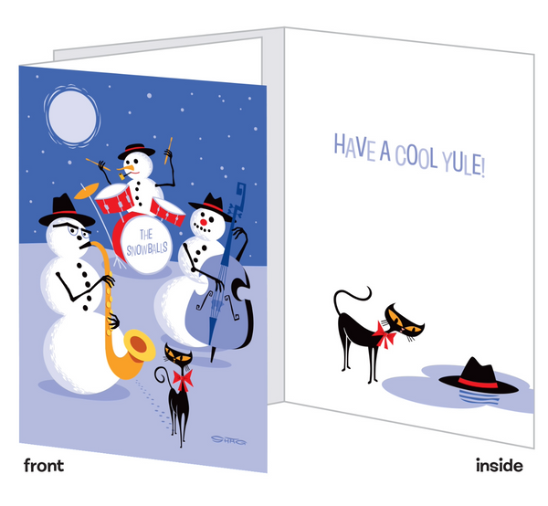 "The Snowballs" Shag Holiday Card Pack | 10 Cards & Envelopes