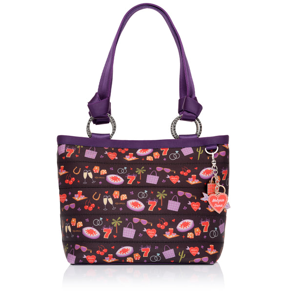 Mini Ring Seatbelt Tote Bag | Shag X Harveys "Viva Las Vegas" | Shag (Josh Agle) | Front | The Shag Store