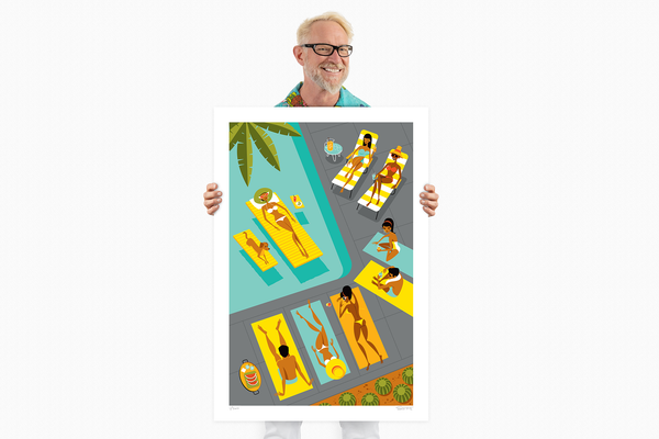 "86 in the Shade" Fine Art Print with Shag (Josh Agle) | The Shag Store