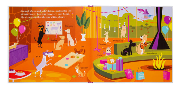 "Jojo and Lolo Throw a Birthday Party" Children's Book | Nailor Wills Publishing | Interior 2 | The Shag Store