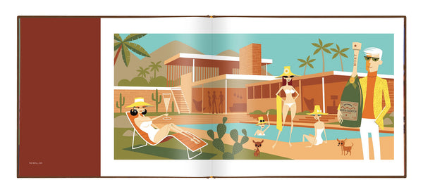 "SHAG · PALM SPRINGS" Collector's Edition | Turquoise Clamshell Case | Shag (Josh Agle) | Book Interior 6 | The Shag Store