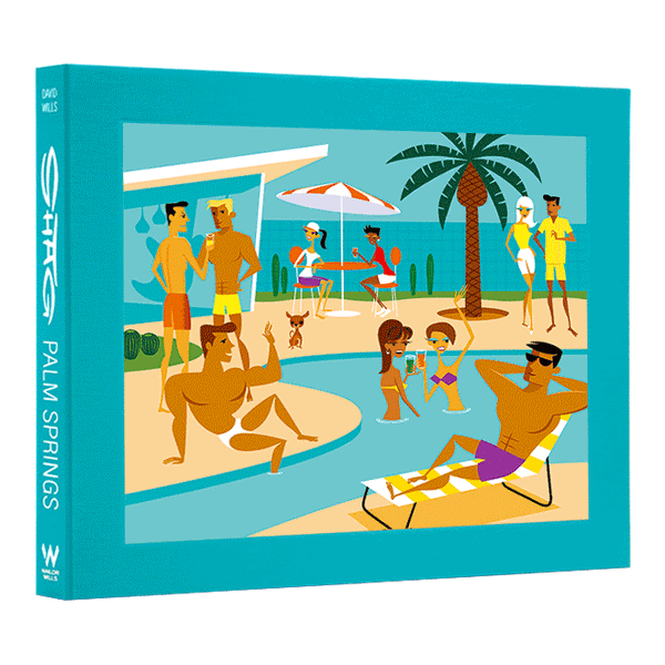 "SHAG · PALM SPRINGS" Collector's Edition | Turquoise Clamshell Case | Shag (Josh Agle) | The Shag Store (2)