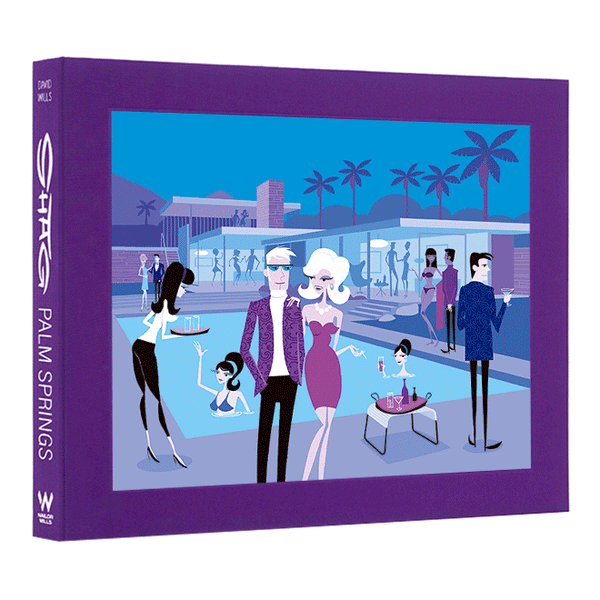 "SHAG · PALM SPRINGS" Collector's Edition | Purple Clamshell Case | Shag (Josh Agle) | The Shag Store