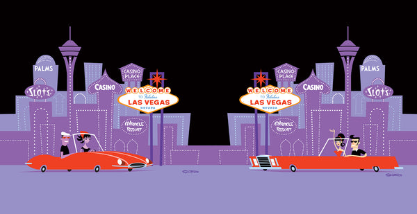 "Las Vegas Skyline" Tote Bag | Shag (Josh Agle) | The Shag Store (Design)