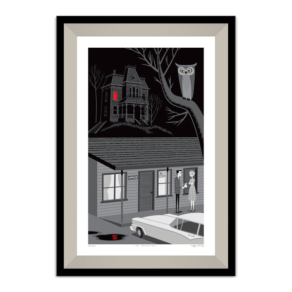 "12 Vacancies" Fine Art Print | Alfred Hitchcock's "Psycho" | 65th Anniversary Tribute