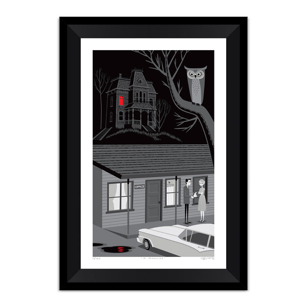 "12 Vacancies" Fine Art Print | Alfred Hitchcock's "Psycho" | 65th Anniversary Tribute