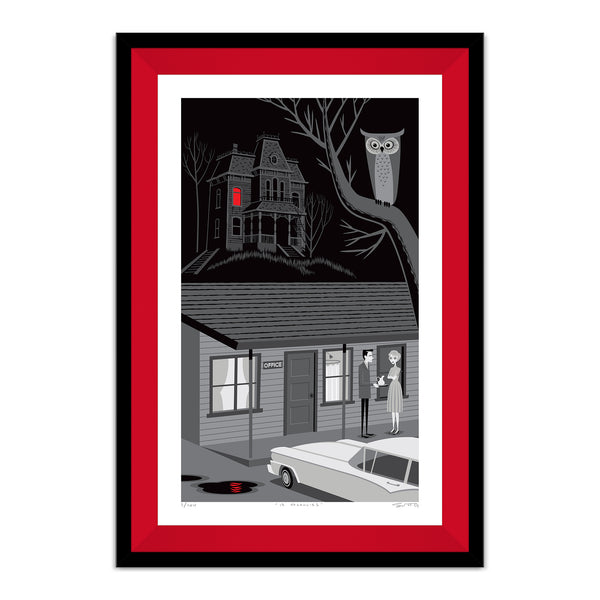 "12 Vacancies" Fine Art Print | Alfred Hitchcock's "Psycho" | 65th Anniversary Tribute