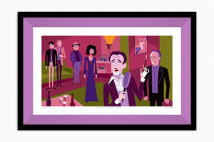 "A Candy Colored Clown” Framed Fine Art Print | Shag (Josh Agle) | Lupine Liner | The Shag Store