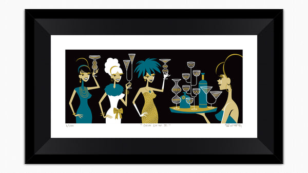 "Chin Chin II" Fine Art Print | Green Edition