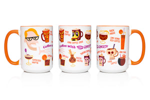 "Coffee with Shag" Coffee Mug | Shag (Josh Agle) | The Shag Store