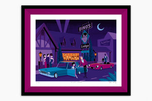 "Dino's Lodge" Fine Art Print