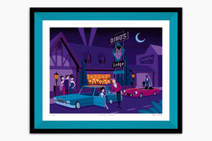"Dino's Lodge" Fine Art Print