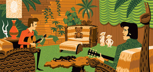 "Jungle Room Jam" Fine Art Print | Elvis Presley's Graceland | Shag (Josh Agle) | The Shag Store