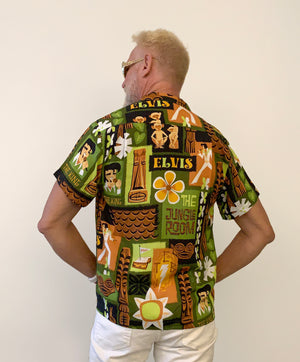 "The Jungle Room" Aloha Shirt | Elvis Presley's Graceland with Shag (Josh Agle) | Back | The Shag Store