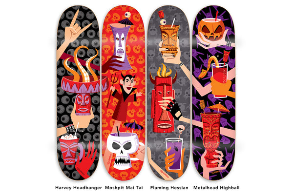 Shag's Fine Art Skateboard Decks | "Heavy Metal" Edition | SDCC 2025 | Shag (Josh Agle) | The Shag Store