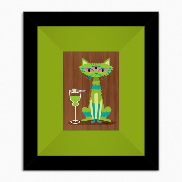 "Absinthe" Fine Art Print on Wood | "The Intoxicats" Series