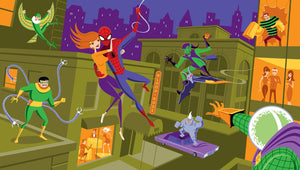 "Life's a Great Big Bang Up" Fine Art Print |  Marvel's Spider-Man | Shag (Josh Agle) | The Shag Store