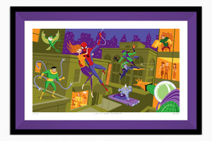 "Life is a Great Big Bang Up" Framed Fine Art Print | Marvel's Spider-Man