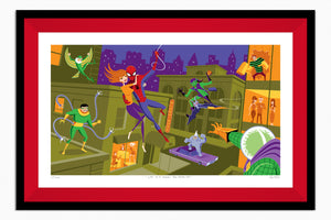 "Life is a Great Big Bang Up" Framed Fine Art Print | Marvel's Spider-Man