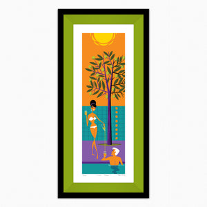 "Lime Tree" Framed Fine Art Print | Shag (Josh Agle) | Lime Liner | The Shag Store