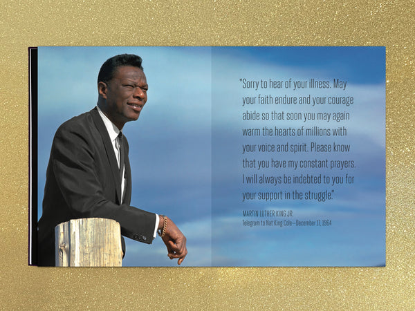 "NAT KING COLE: STARDUST" Limited Edition Hardcover Book in Clamshell Case | Book Interior (2)