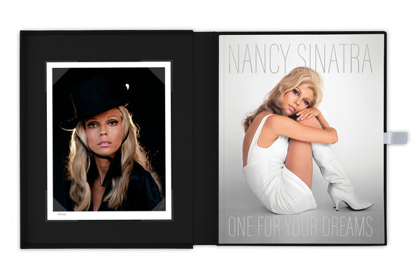 "NANCY SINATRA: ONE FOR YOUR DREAMS" Collector's Edition | Black Clamshell Case | Nancy Sinatra Photo