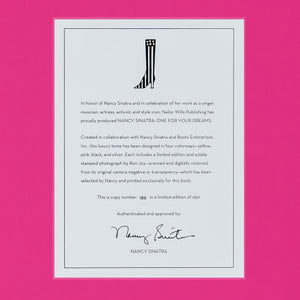 "NANCY SINATRA: ONE FOR YOUR DREAMS" Collector's Edition | Pink Clamshell Case | COA