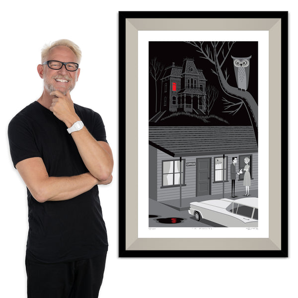 "12 Vacancies" Fine Art Print | Alfred Hitchcock's "Psycho" | 65th Anniversary Tribute
