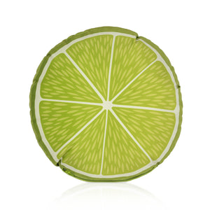 "Lime Slice" Shag Throw Pillow | Lime Slice Side | Shag (Josh Agle) | The Shag Store