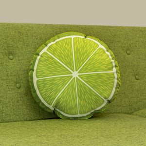 "Lime Slice" Shag Throw Pillow | Lime Slice Side | Shag (Josh Agle) | The Shag Store (Couch)