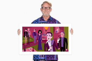 "A Candy Colored Clown” Fine Art Print with Shag (Josh Agle) | The Shag Store